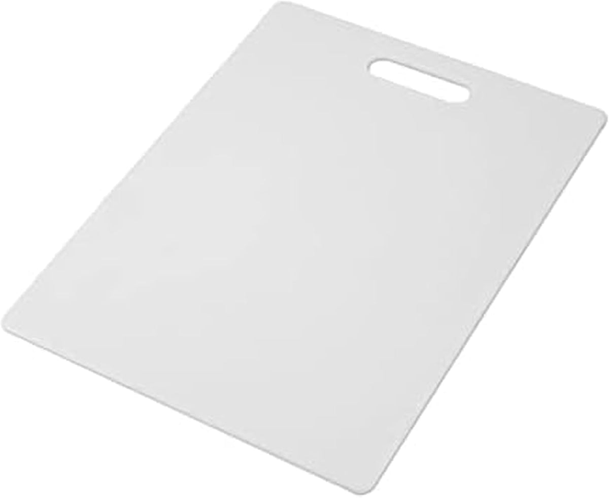 Farberware Large Plastic Cutting Board 11x14 White – Dishwasher Safe