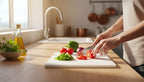 Farberware Large Plastic Cutting Board 11x14 White – Dishwasher Safe