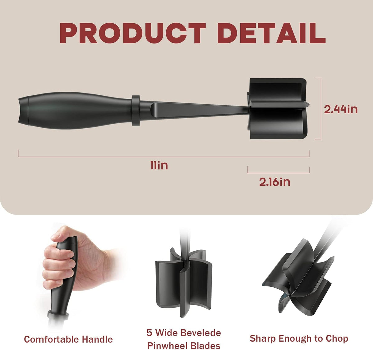 PGYARD Meat Chopper & Hamburger Grinder