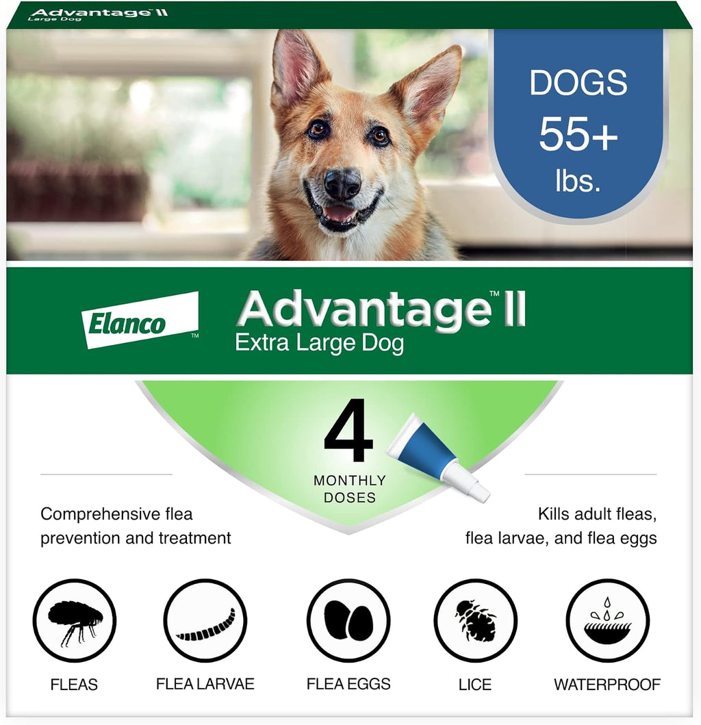 Advantage II XL Dog Flea Treatment – 4 Count