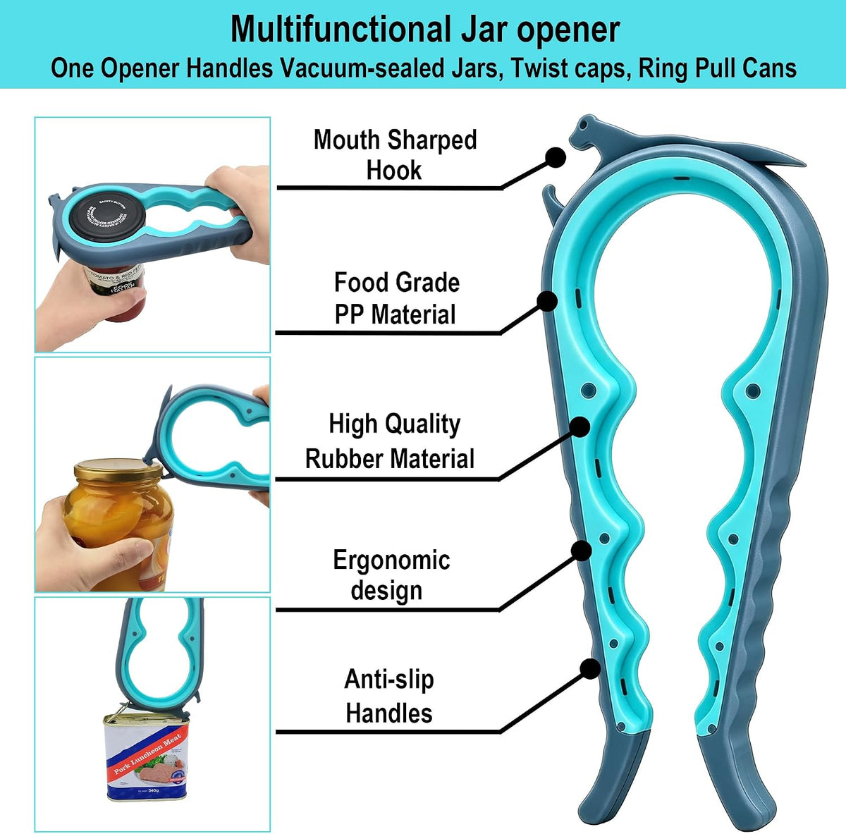 Otstar Easy Grip Jar & Bottle Opener