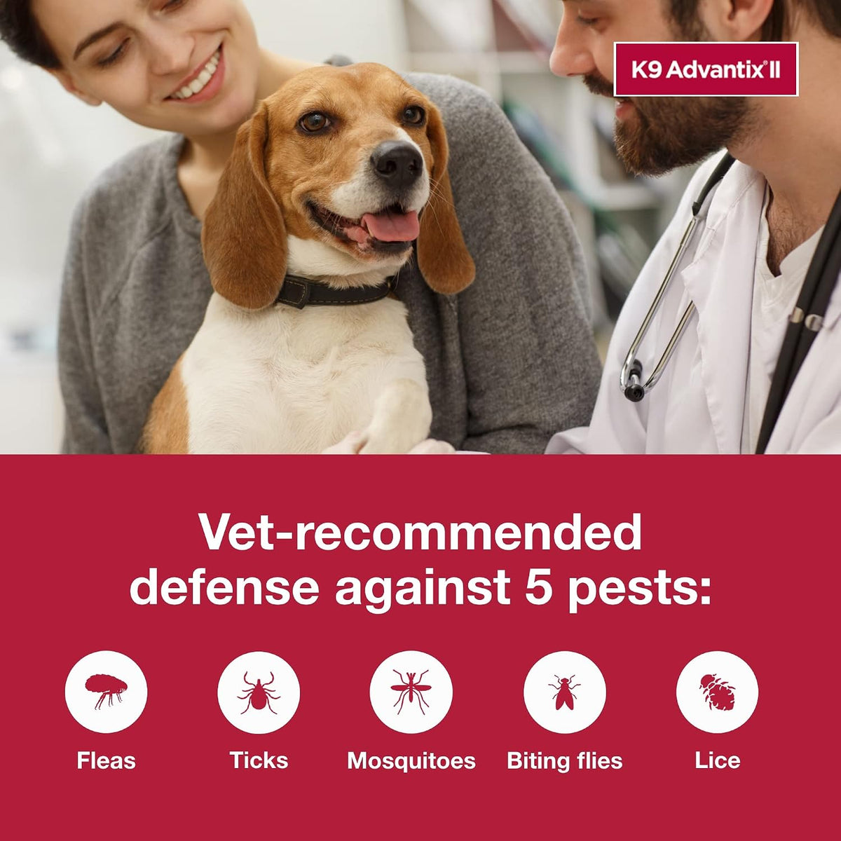 K9 Advantix II Flea & Tick Treatment – Small Dogs 4–10 lbs
