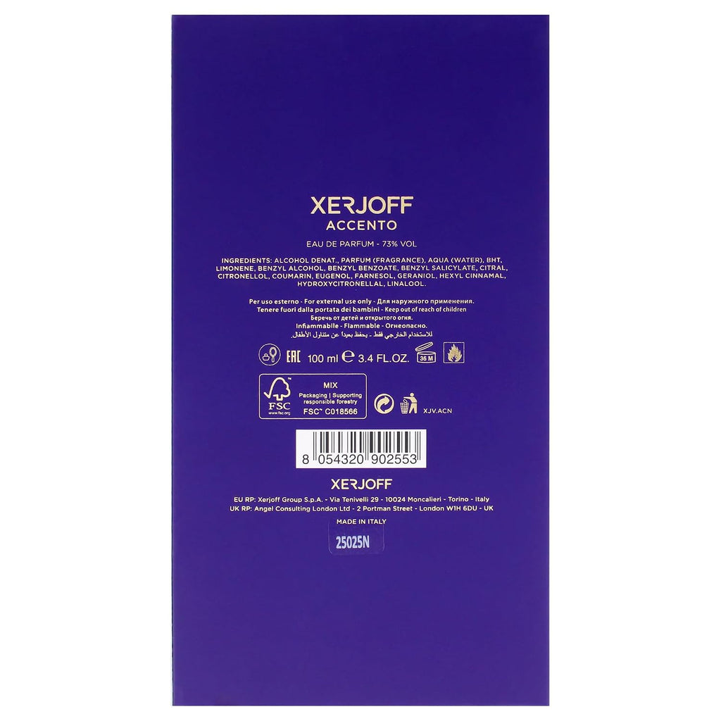 Xerjoff Accento Vibe Dream Eau de Parfum Spray 100ml / 3.4oz Unisex Perfume
