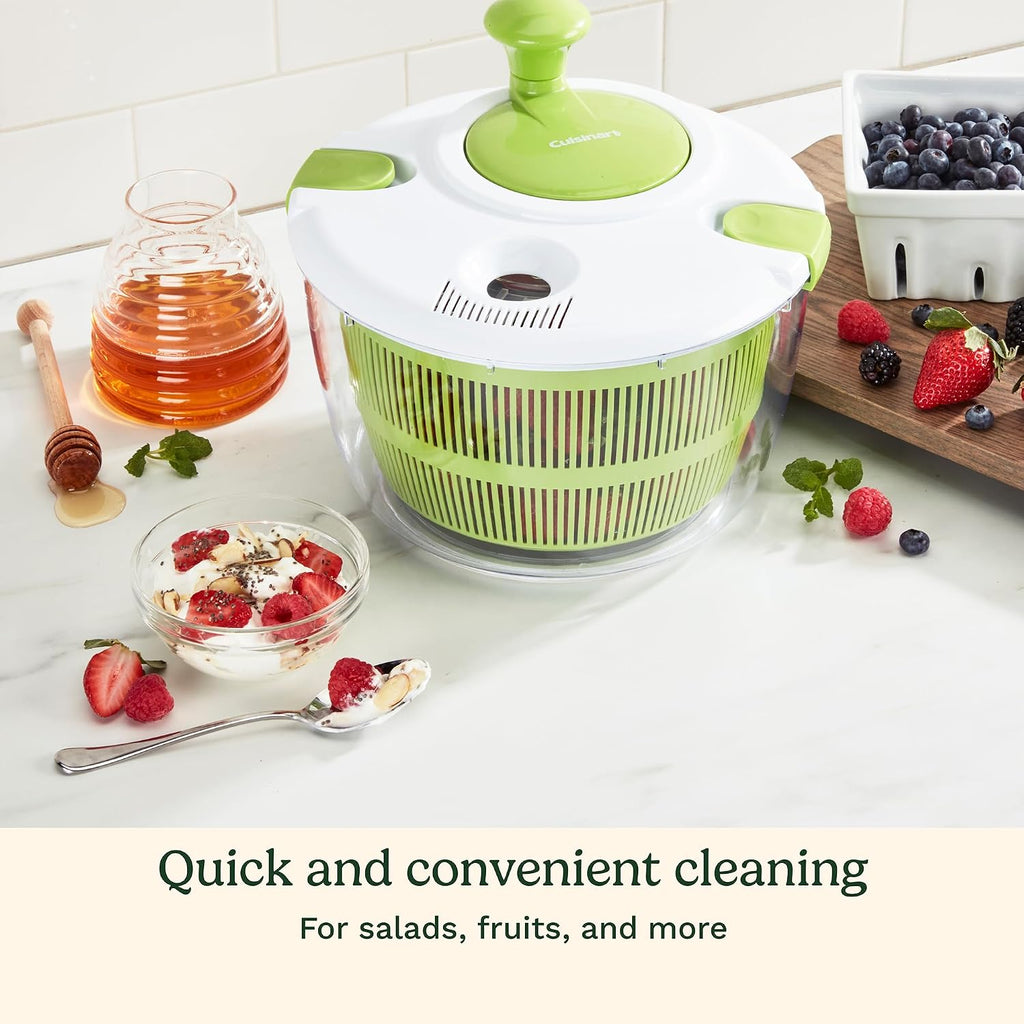 Cuisinart 3Qt Salad Spinner CTG-00-SSAS – Wash, Spin & Dry