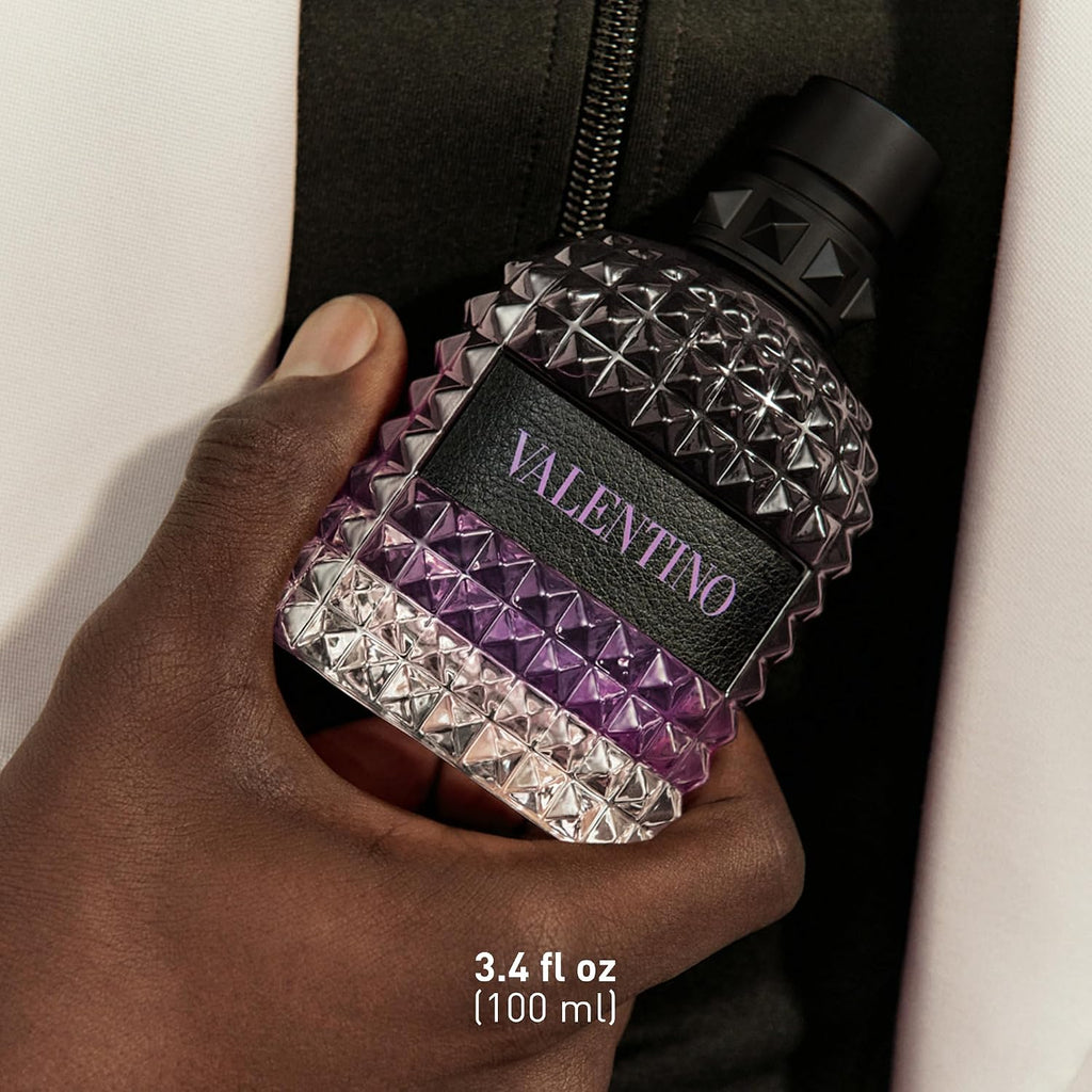 Valentino Uomo Born in Roma Purple Eau de Toilette for Men – Ambery Aromatic Fragrance