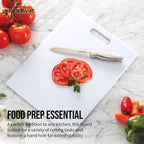 Farberware Large Plastic Cutting Board 11x14 White – Dishwasher Safe