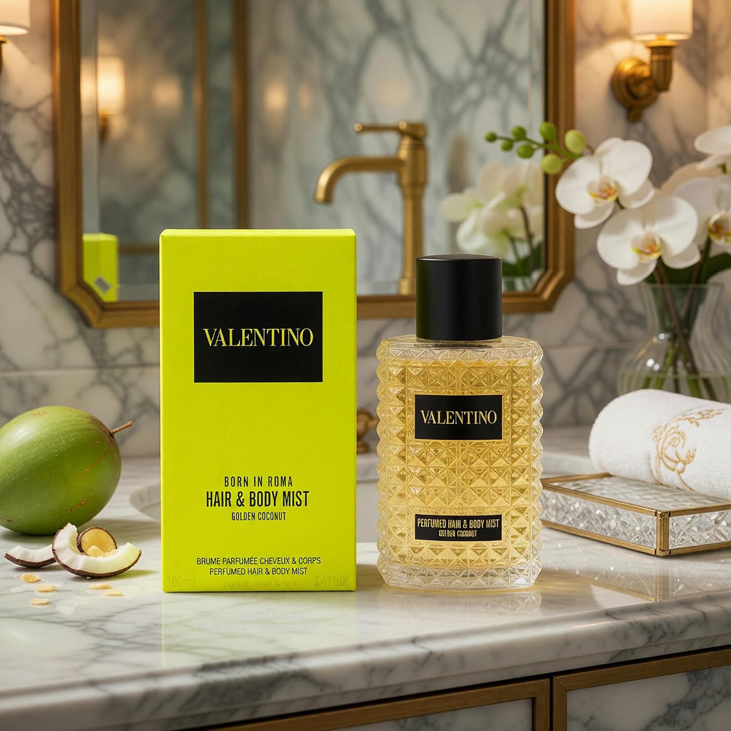Valentino Born in Roma Golden Coconut Hair and Body Mist for Women 100ml / 3.4 oz