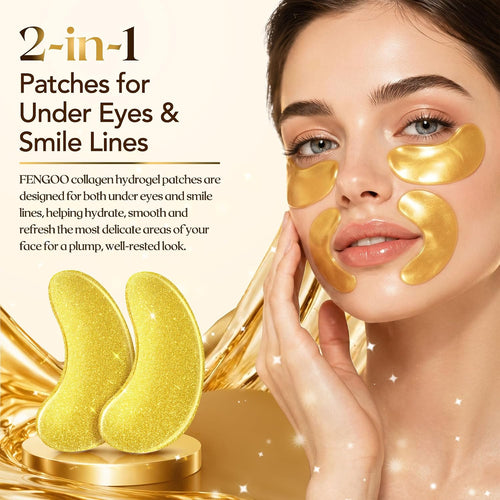 80PCS 24K Gold Collagen Under Eye & Smile Line Patches