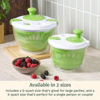 Cuisinart 3Qt Salad Spinner CTG-00-SSAS – Wash, Spin & Dry