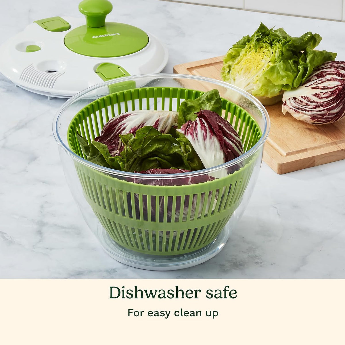 Cuisinart 3Qt Salad Spinner CTG-00-SSAS – Wash, Spin & Dry