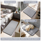 Yimobra Memory Foam Bath Mat 24x17 Grey – Soft, Absorbent & Non-Slip