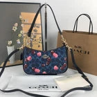 Coach Teri Shoulder and Crossbody Bag Signature Canvas with Cherry Print – Denim CY694