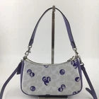 Coach Teri 2-Way Shoulder Bag Signature Canvas with Blueberry Print CR292