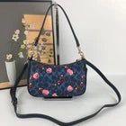 Coach Teri Shoulder and Crossbody Bag Signature Canvas with Cherry Print – Denim CY694