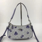 Coach Teri 2-Way Shoulder Bag Signature Canvas with Blueberry Print CR292