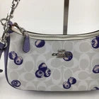 Coach Teri 2-Way Shoulder Bag Signature Canvas with Blueberry Print CR292