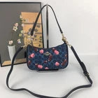 Coach Teri Shoulder and Crossbody Bag Signature Canvas with Cherry Print – Denim CY694