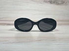CELINE Triomphe Oval Sunglasses CL40194U 01A Shiny Black
