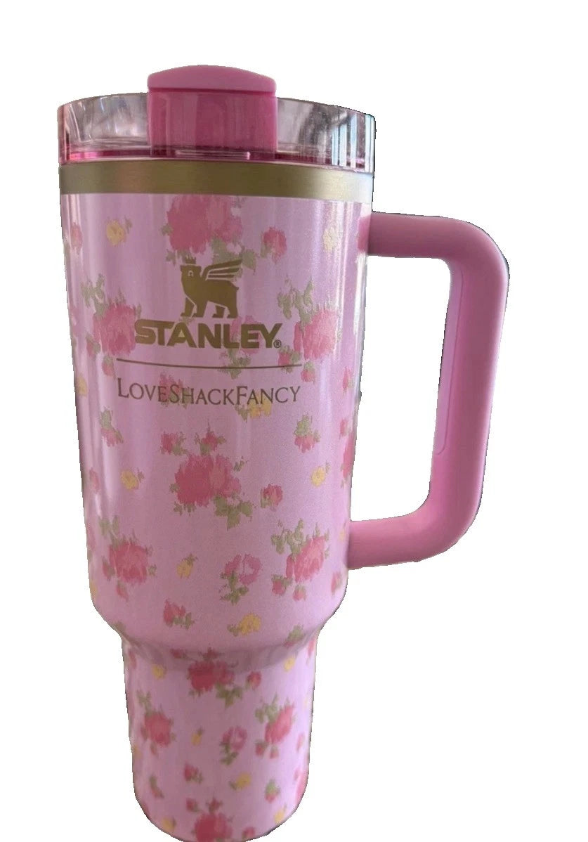 STANLEY x LoveShackFancy 40oz Ibiza Sunset Pink Floral Tumbler