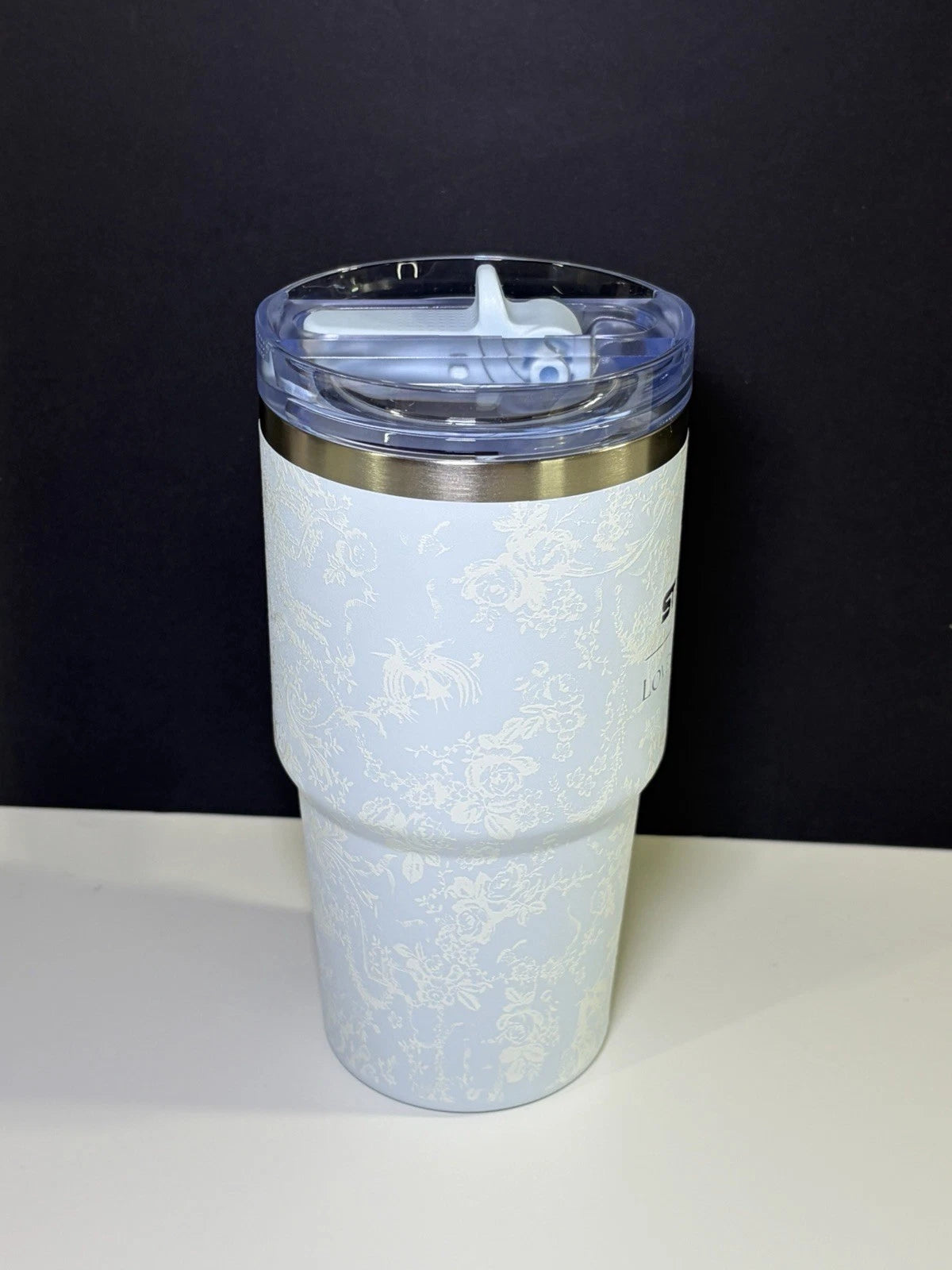 Stanley x LoveShackFancy Toscana Toile Alpine Blue 20oz ProTour Tumbler BNIB