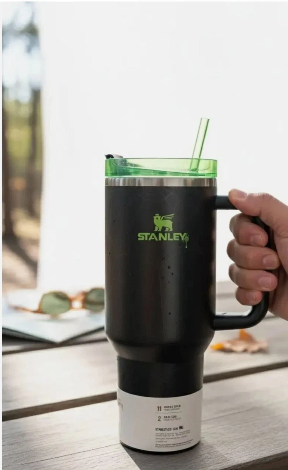 Stanley Quencher 40oz H2.0 FlowState Black Tumbler