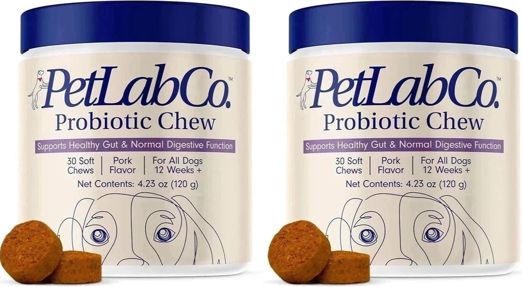 PetLabCo. Probiotic Chews for Dogs – 2 Pack Gut & Digestive Support