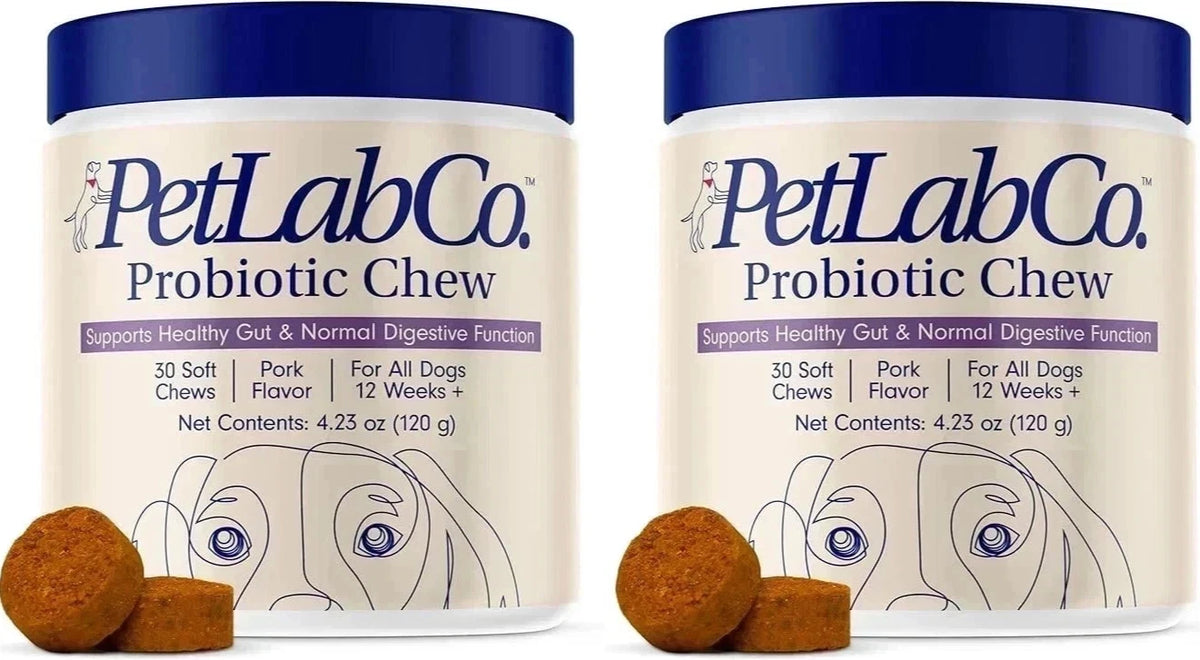 PetLabCo. Probiotic Chews for Dogs – 2 Pack Gut & Digestive Support
