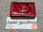 Vivienne Westwood Gamaguchi Trifold Wallet Red Orb Enamel Designer Purse