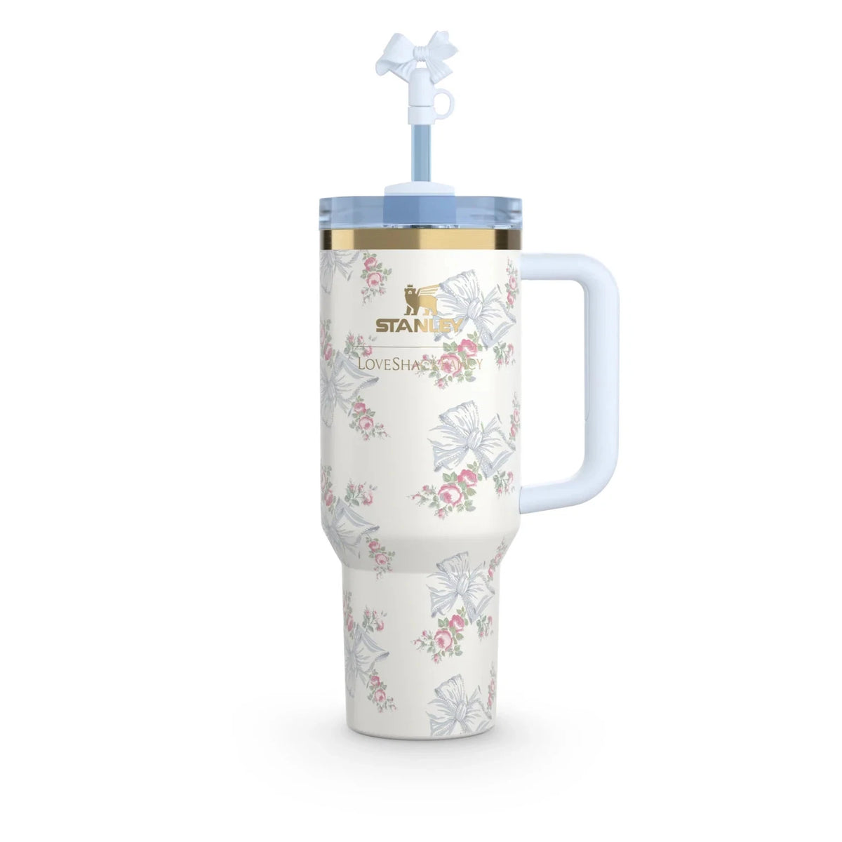 Stanley x LoveShackFancy 40oz Holiday Rosa Beaux Blue Tumbler