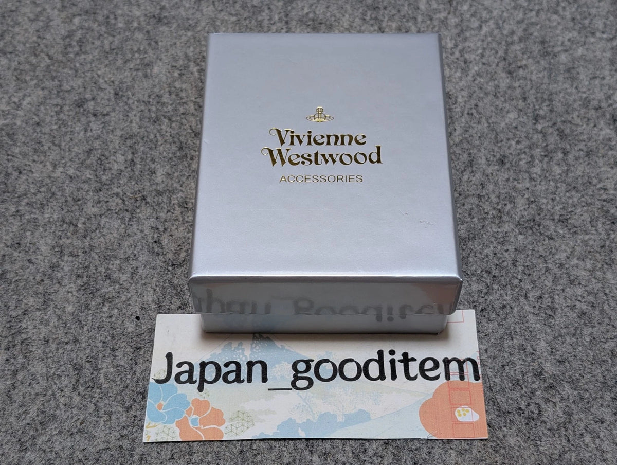 Vivienne Westwood Gamaguchi Trifold Wallet Red Orb Enamel Designer Purse