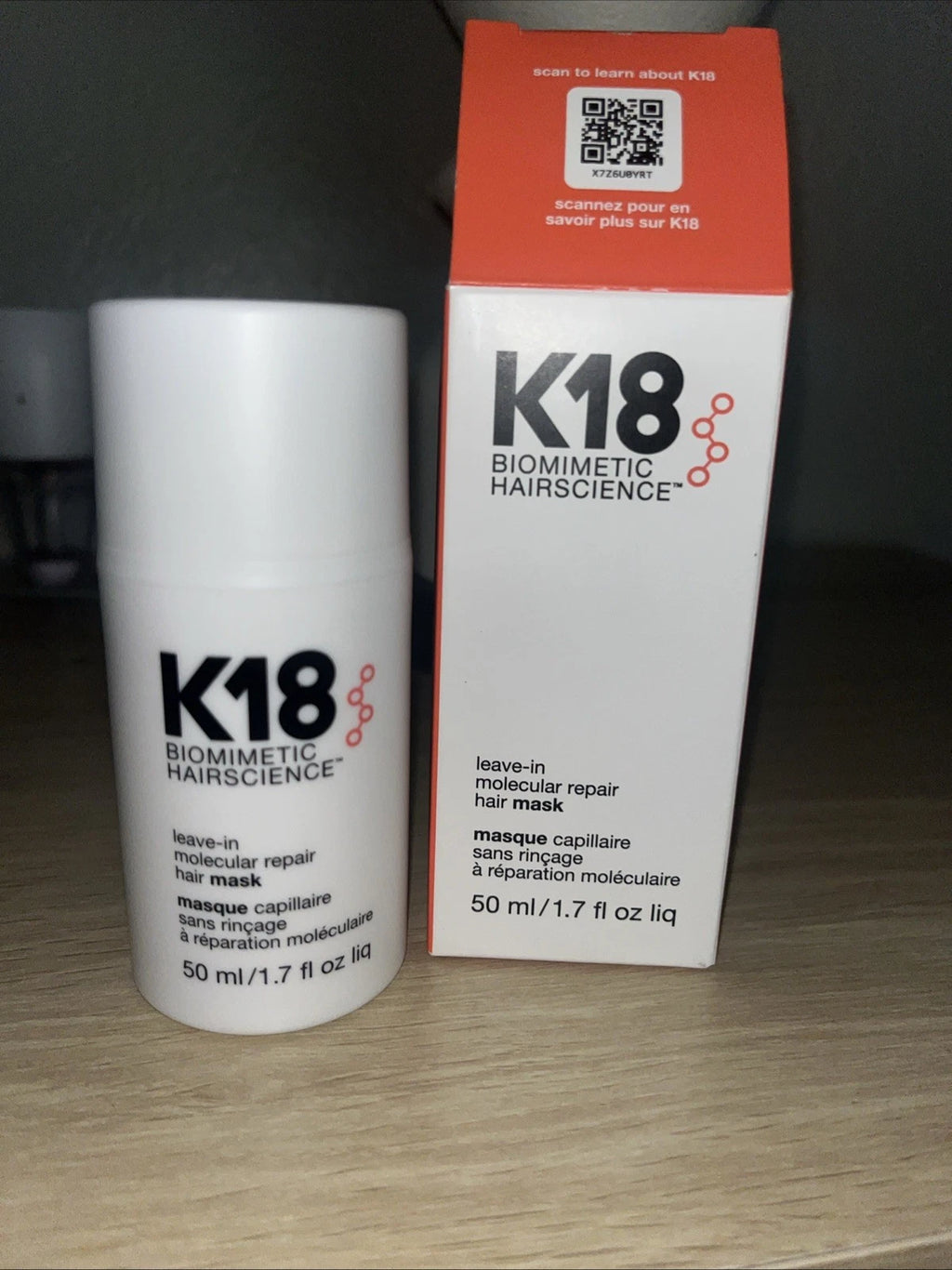 K18 Leave-In Molecular Repair Hair Mask 1.7 fl oz / 50ml
