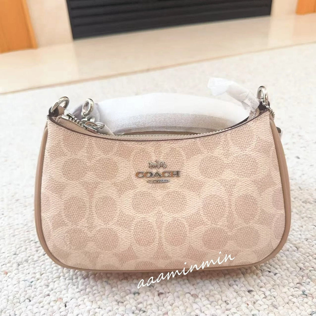 NWT Coach Teri Mini Crossbody Bag Signature Canvas CW323