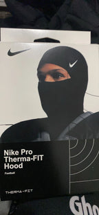 Nike Pro Men's HyperWarm Hood – Black/Black