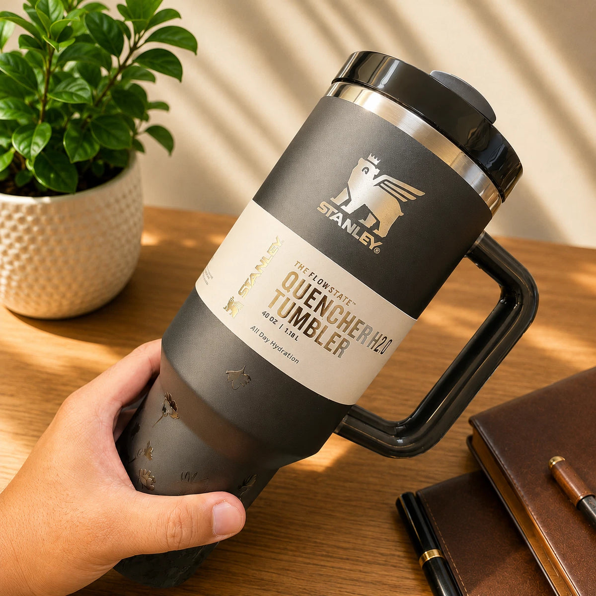 Stanley Quencher H2.0 FlowState 40oz Tumbler – Black