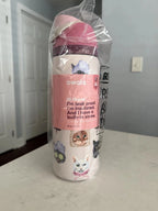 Owala UO Exclusive Cat Collage 32oz FreeSip Water Bottle Pink – New in Box