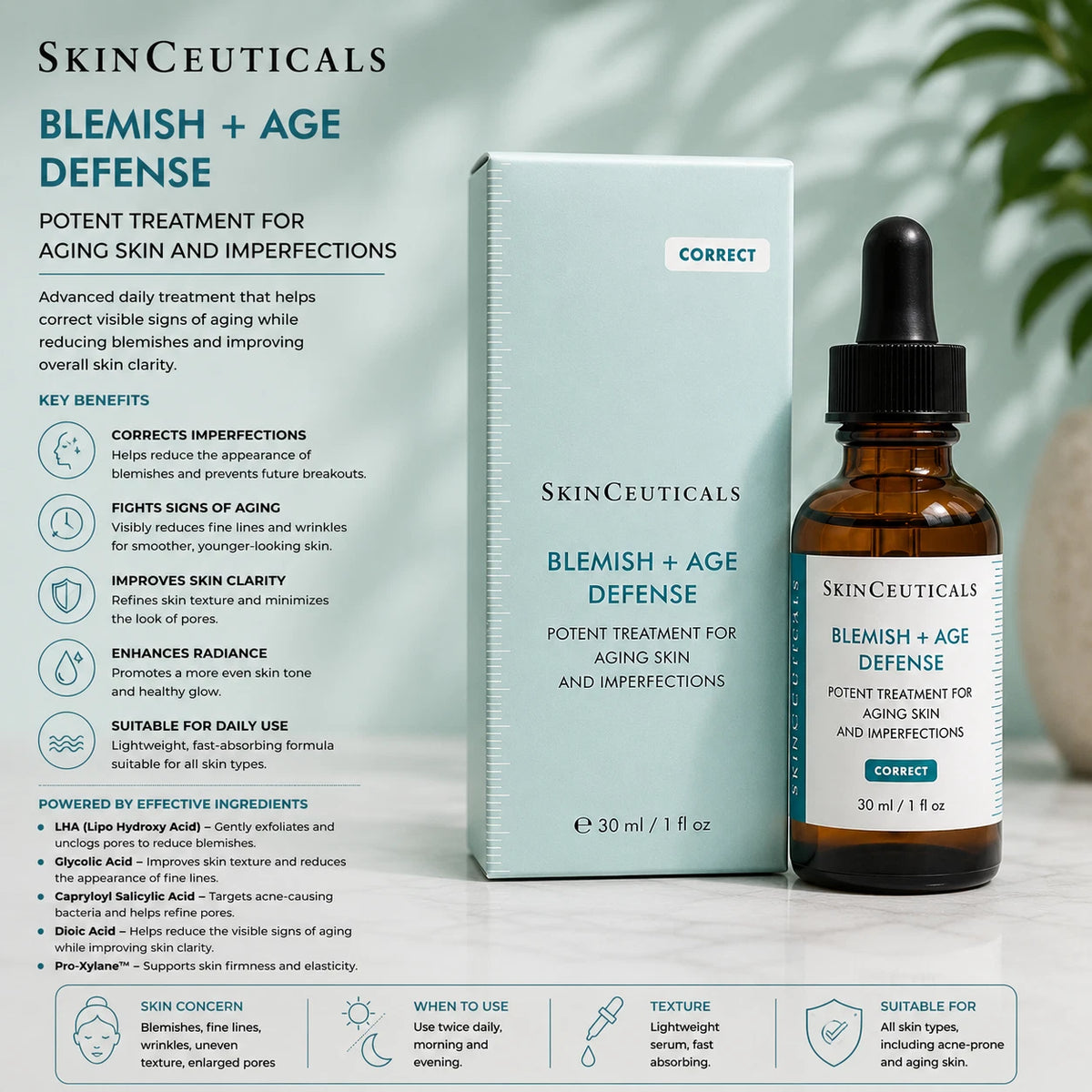 SkinCeuticals Blemish + Age Defense Face Treatment 30ml