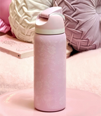Owala 32oz FreeSip Stainless Steel Water Bottle – Pink Ribbon Toile 2026