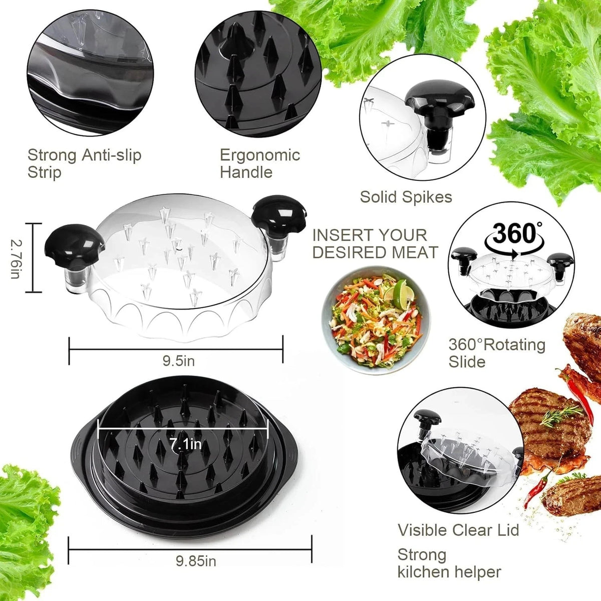 Multifunctional Chicken Breast Shredder Tool – Kitchen Meat Shredder