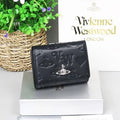 Vivienne Westwood Gamaguchi Trifold Wallet Matte Black 11cm Designer Wallet