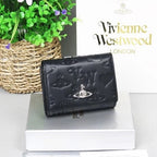 Vivienne Westwood Gamaguchi Trifold Wallet Matte Black 11cm Designer Wallet