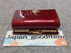 Vivienne Westwood Gamaguchi Trifold Wallet Red Orb Enamel Designer Purse