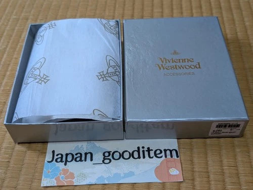 Vivienne Westwood Gamaguchi Trifold Wallet Red Orb Enamel Designer Purse