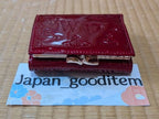 Vivienne Westwood Gamaguchi Trifold Wallet Red Orb Enamel Designer Purse