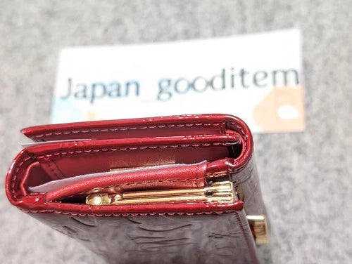 Vivienne Westwood Gamaguchi Trifold Wallet Red Orb Enamel Designer Purse