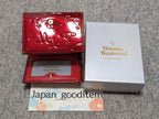 Vivienne Westwood Gamaguchi Trifold Wallet Red Orb Enamel Designer Purse