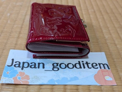 Vivienne Westwood Gamaguchi Trifold Wallet Red Orb Enamel Designer Purse