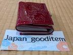 Vivienne Westwood Gamaguchi Trifold Wallet Red Orb Enamel Designer Purse