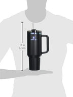 Stanley Quencher H2.0 40oz Black Chroma Tumbler with Straw